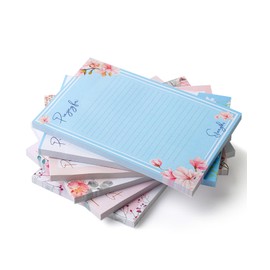 Mr. Pen- Lined Sticky Notes 4x6, 6 Pads, Floral & Colorful, Bulk Sticky Notes