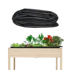 160 x 290 cm Raised Bed Liner, Non-Woven Fabric Garden Bed Insert, Raised Bed, Planter Liner, Breathable and Waterproof Garden Bed Liner, Planter Insert for Outdoor Raised Beds, Black