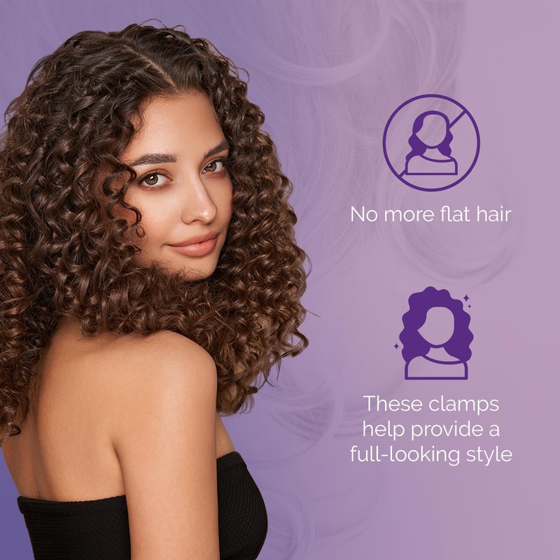 Curl Keeper Claw Clips for Thick & Thin Hair, Roller