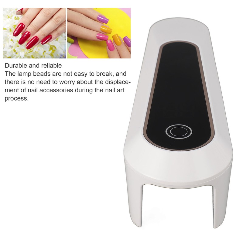 8W Handheld Nail Lamp Dual 365+405nm Ultraviolet Nail Dryer 2000mAh