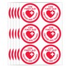 "CPR First Aid Certified" Hard Hat Labels,2 Inch EMT AED