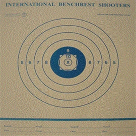 National Target (5) IBS 600 Yard BR Bench Rest Target, Printed in Blue on Heavy Paper, 21" x 24"