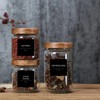 184 Spice Jar Labels, Prefdo Minimalist Preprinted Black Sticker White