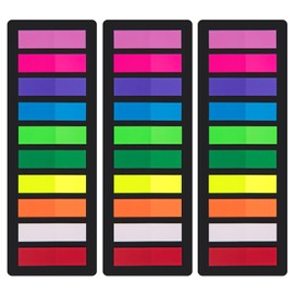 KICNIC Page Markers Sticky Index Tabs, Arrow Flag Tabs Colored Sticky Notes for Page Marker Bookmarks [10 Primary Colors, 750 Pieces] Sticks Securely, Removes Cleanly