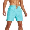 JustSun Men's Swimming Shorts with Mesh, Quick-Drying Board Shorts -