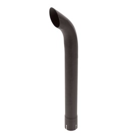 Exhaust End Pipe Stack Replacement UNIVERSAL - 2-1/4" x 24" Curved Black
