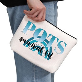 PYOUL POTS Awareness Gift POTS Survival Kit POTS Syndrome Fighter Warrior Cosmetic Bag Dysautonomia Awareness Gift (POTS Survival Kit B)