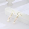 Relveo Gold Pearl Dangle Earrings for Women Pearl Drop Earrings