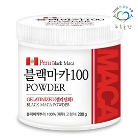 green fields Pureun Deulpan Peruvian Black Maca Powder 200g 1 Container Gelatinized Maca 100% / 푸른들판 페루산 블랙 마카 분말 200g 1통 젤라틴화 마카 100%