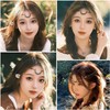 2 Pieces Crescent Moon Headband Moon Pattern Headband Black Crystal