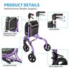 Planetwalk Premium 3 Wheel Rollator Walker for Seniors - Ultra