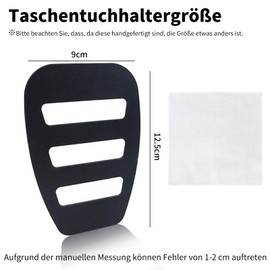 COZERI Pocket Square Set with Holder, 35 x 35 cm, Cotton Cloth and Fixed Clip for Suit Tuxedos, Elegant Men's Accessory for Wedding, Dinner, Business