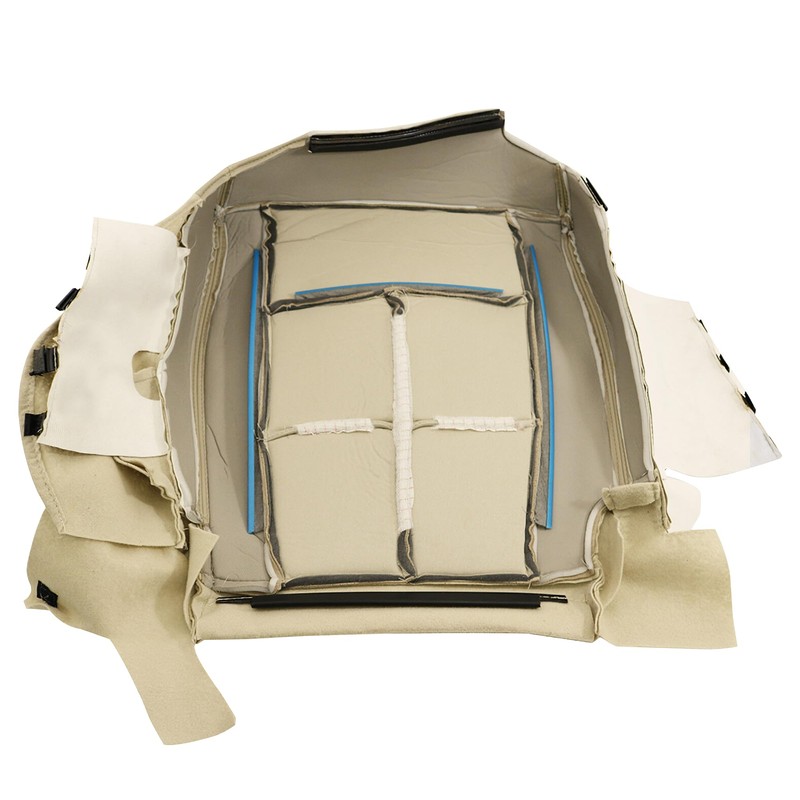 Zieichy Driver Side Bottom Replacement Perforated Leather Seat Cover Tan