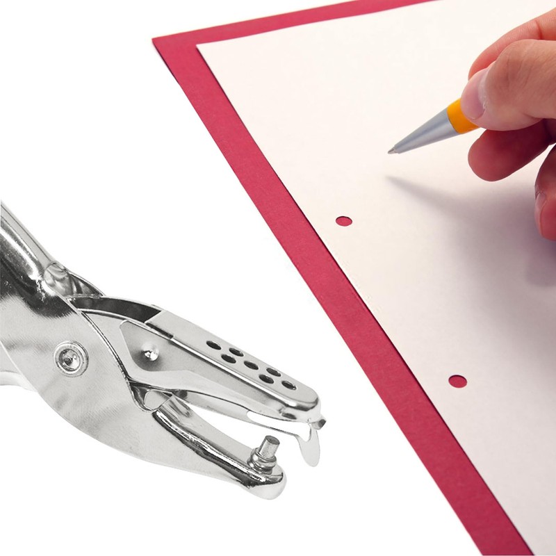 Yingjie Single Hole Punch, 3mm, Silver, Plastic, Manual, 1 Hole,