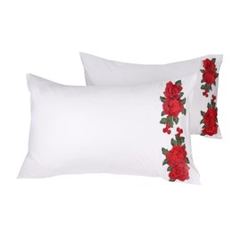 Premium White Pillowcases 2 Pack Soft Queen Size 100% Cotton Decorative Body Pillow Cover