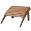 Linon Home Dcor Linon Adirondack Woodstock Ottoman, Teak Stain
