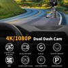 Dash Cam Front and Rear: 4K Dual Channel Dash Cam