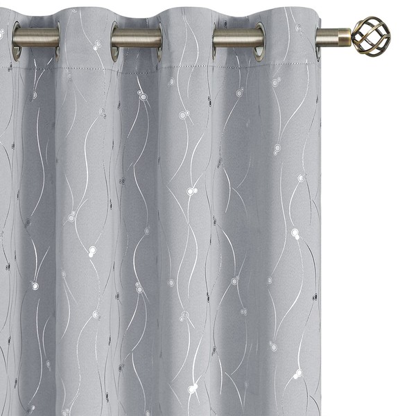 BGment Room Darkening Curtains 90 Inches Long, Grommet Thermal Insulated