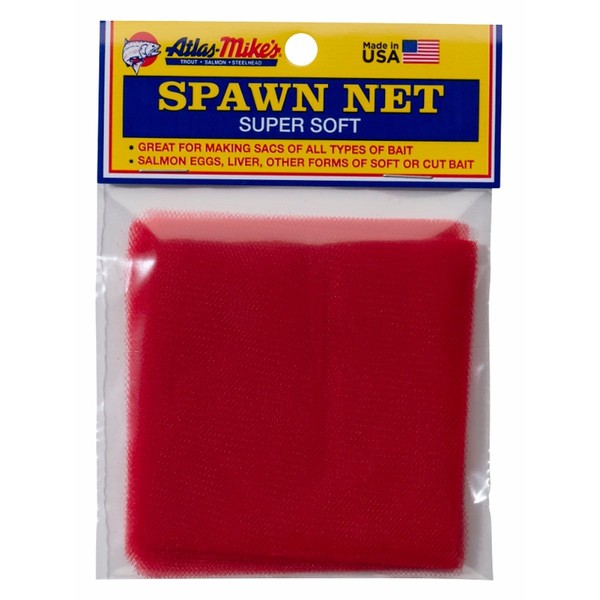 Atlas Mike's Spawn Net, 3 x 3 Square Inch, Red