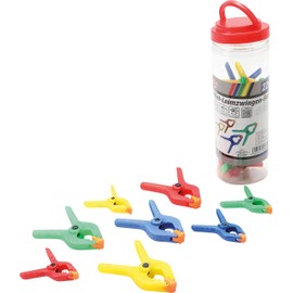 BGS DIY 9789 Mini Glue Clamp Set, 22 Pieces, ABS Plastic, Clamping Range 0 - 20 / 0 - 30 mm, Spring Clamp, Spring Clamp