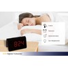 TFA Dostmann ICON 60.2543 Digital Radio-Controlled Alarm Clock, Plastic, Black,