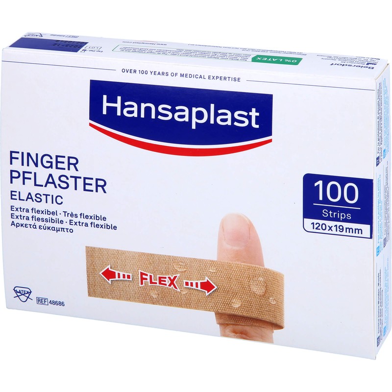 Hansaplast Fingerverband Elastic 12 x 2 cm, 100 pcs. Patch