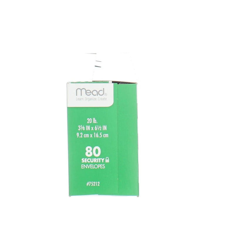 Mead #6-3/4 Envelopes, 3-5/8" x 6-1/2", Security Printed Lining for