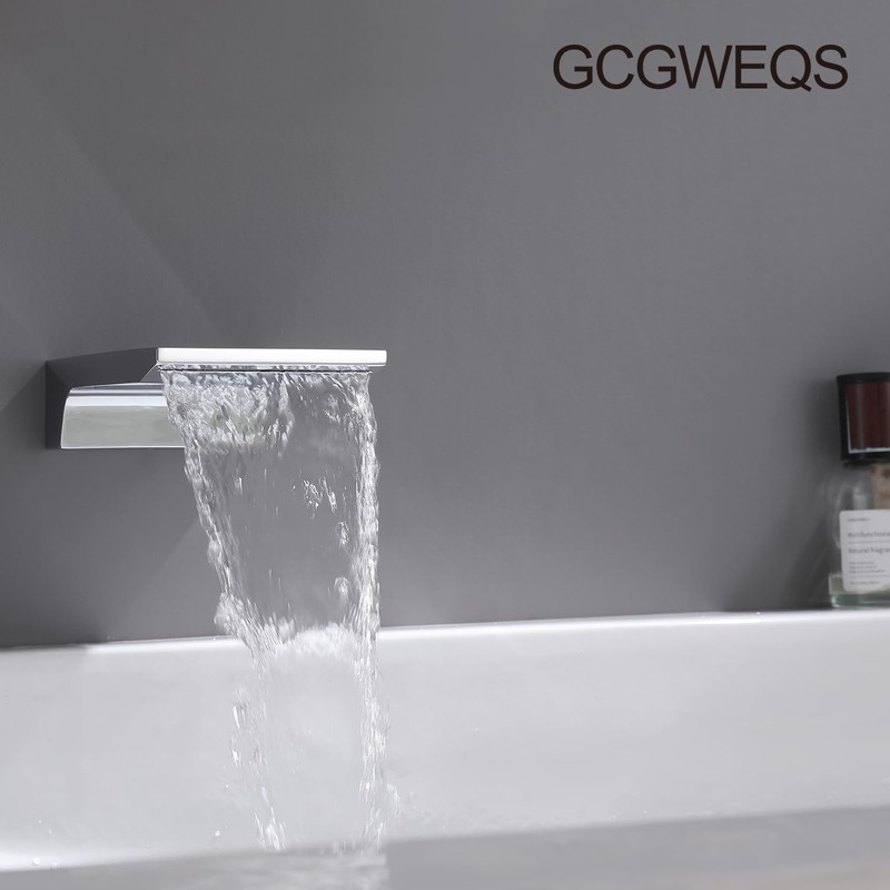 High Flow Waterfall Spout - Durable Polished Chrome Waterfall Tub