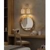 HYMELA N12-3 Two-Lights Boho Rattan Wall Sconce - Vanity Lights