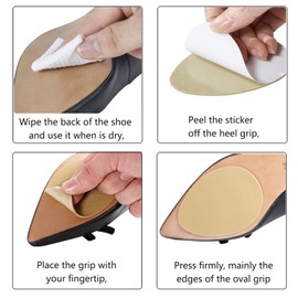 Ashoesert Anti-Slip Shoe Grips, Non-Slip Shoe Grips, Yellow - 3 Pairs