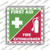 Kramer First Aid Fire Extinguisher Inside Vinyl Sticker Decal Emergency