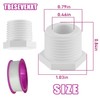 1/2 Inch RV Hot Water Heater Drain Plug with Tape