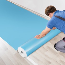 Temporary Floor Protection Film for Construction - 325 SQFT Coverage (39.4" x98.5ft), Heavy-Duty Surface Protector for Hardwood, Tile, Carpet, Countertops