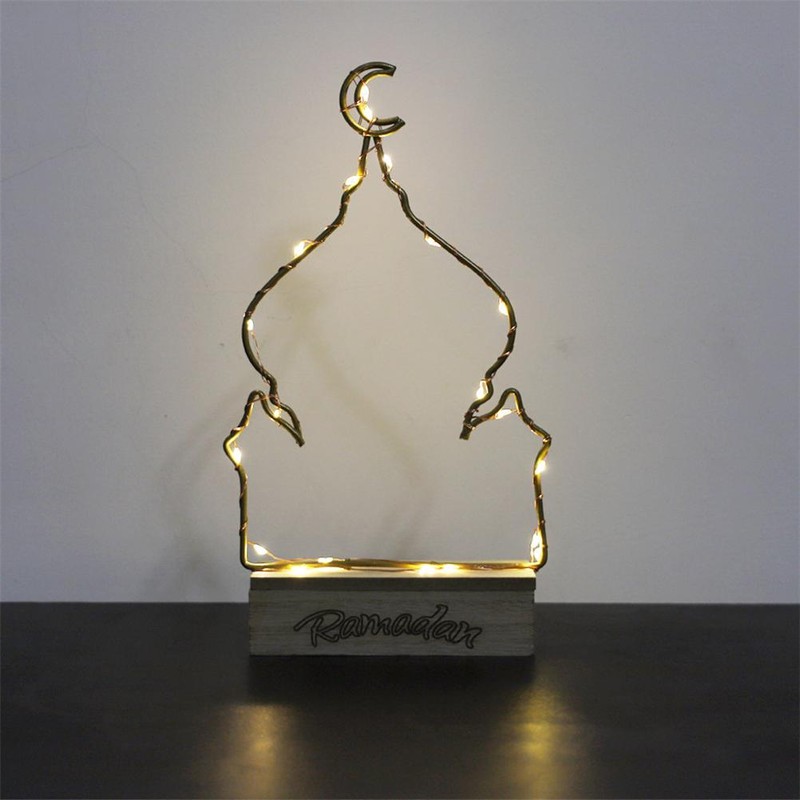LED Eid Moonlight Lamp Ramadan Mubarak Decorative Lights Multipurpose Durable