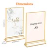 Lifewit 6 Pack A5(14.8 x 21cm) Acrylic Sign Holder with