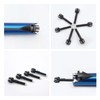 POPAPIE 10Pcs Flint Clipper Lîghter Replacement Wheel Stem,Black,Durable