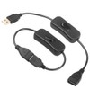 ELECTOP 2 Pack Male to Female USB Cable with On/Off