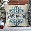 Ussap Hello Winter Warm Wishes Gnome Decorative Throw Pillow Cover