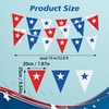 Wonmon 32.8 ft 4th of July Banners Triangle Flag, Fabric