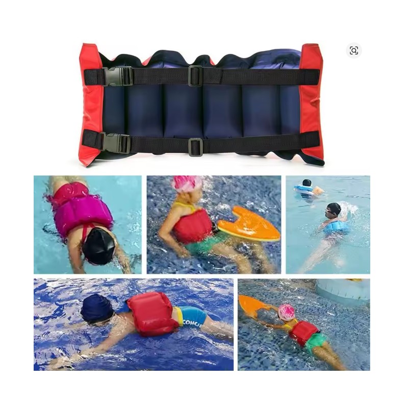 Summer Thickened Inflatable Swim Belt Adjustable Protable Swimming Training Waist