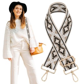 Traziewell Cross Body Bag Women Large Long Strap Wide Shoulder Bag Strap Long Women's Clothing Accessories in Ethnic Style Replacement Adjustable Handbag Straps Bag Straps for Handbags JD002420