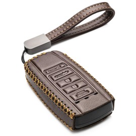 Vitodeco - Funda de piel para llavero Smar compatible con Acura RDX, MDX, ILX 2016 - 2021, Acura TLX 2016 - 2025, Acura Integra 2023 (5 botones, café)