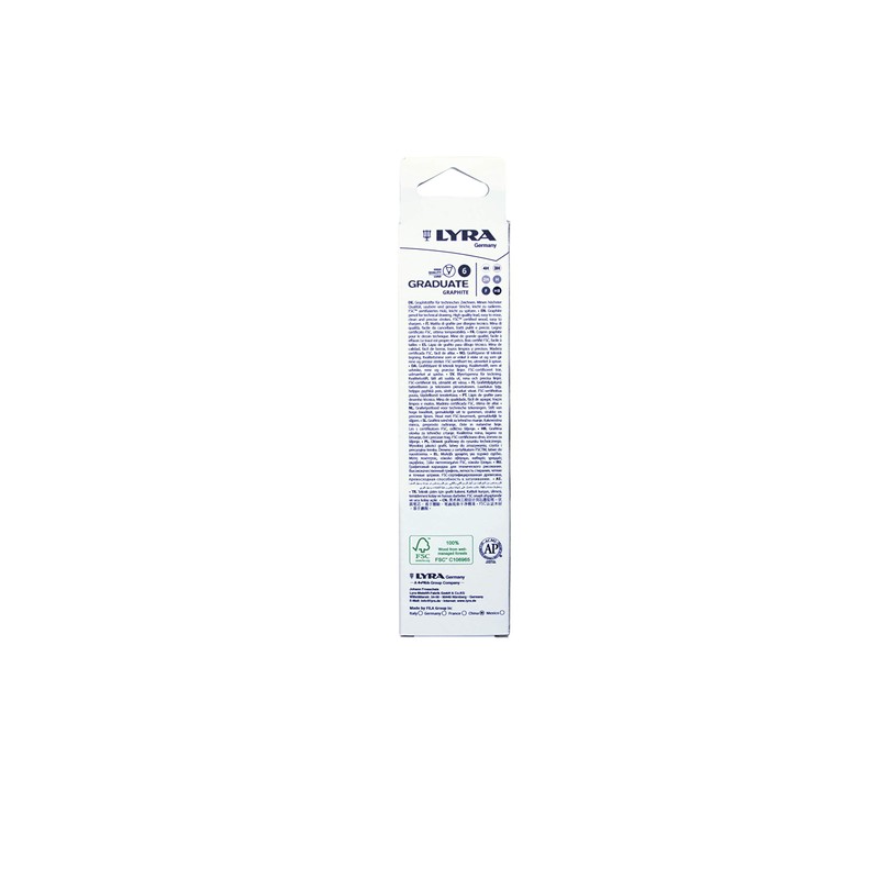 Lyra Graduate Graphite Technical Pencils, Hard Grade Leads, Set of