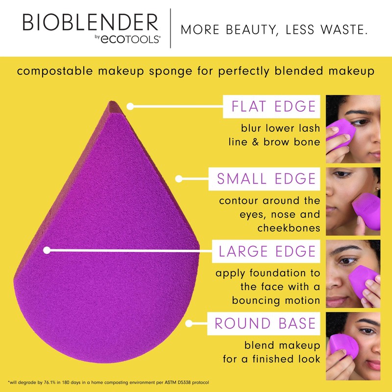 Ecotools Bioblender By Makeup Sponge Duo Pack For Liquid &