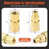 1/4" NPT Air Coupler and Plug Kit,48-Piece Industrial Quick Connect