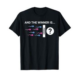 The Winner Is: Cute Baby Gender Reveal Party Joke T-Shirt T-Shirt