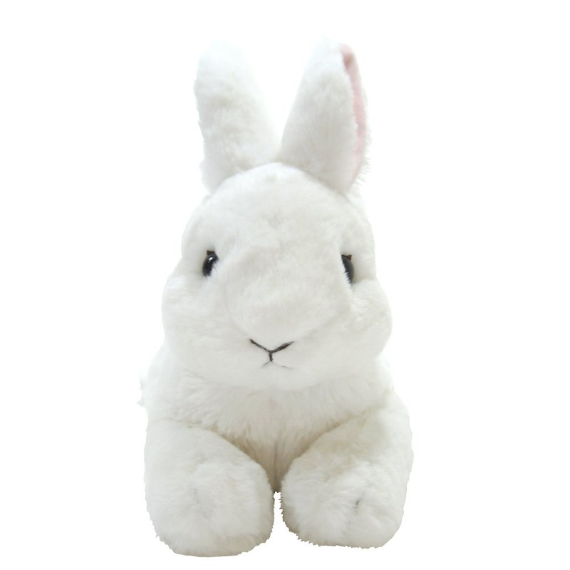 Knee Rabbit Plush, White, S P-3782