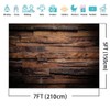 AIIKES 7x5FT Brown Wood Backdrop for Photography Retro Wood Wall
