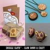 Flying Firefly Lightning Bug Mini Wood Shape Charms Jewelry DIY