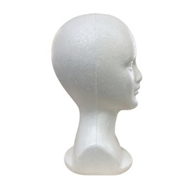 ican Foam Wig Head ,female Mannequin Wig Holder Stand Small ( White ) New